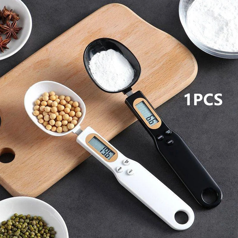 Digital Kitchen Spoon Scale – Precision 500g/0.1g LCD Measuring Tool for Cooking, Baking, Milk & Coffee.