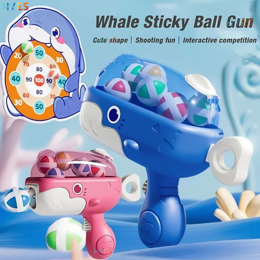 Whale Sticky Ball Throw Toy Set - Fun for All Ages!